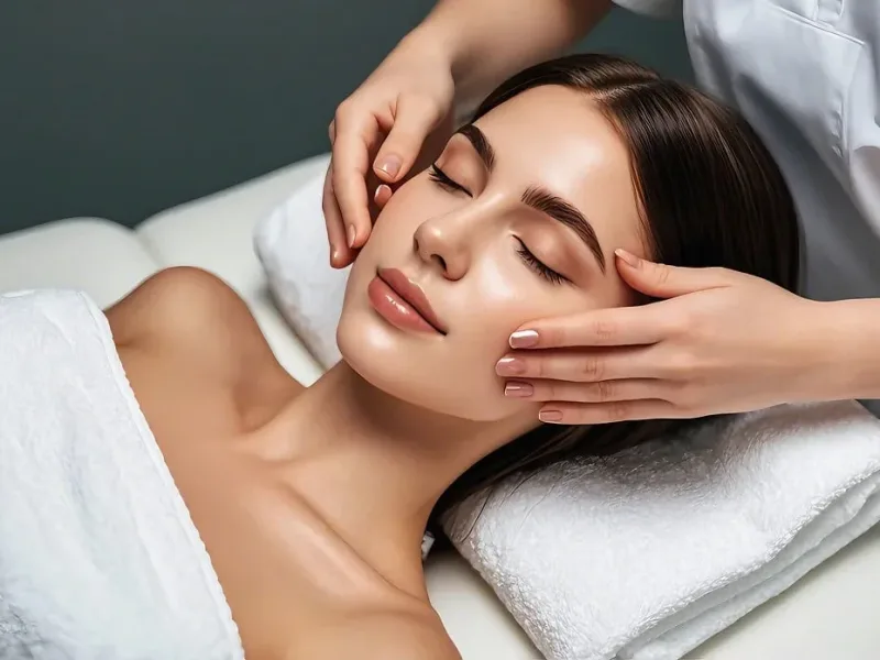 ai generated, facial, clinic, woman, skincare, medical, dermatology